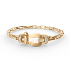 FORCE LARGE HORSESHOE CLASP METAL BRACELET