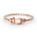 FORCE LARGE HORSESHOE CLASP METAL BRACELET