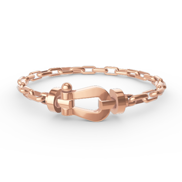 FORCE LARGE HORSESHOE CLASP METAL BRACELET