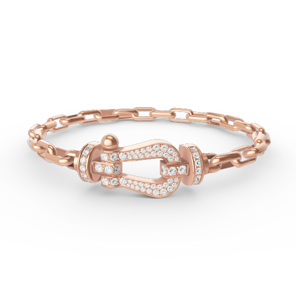 FORCE LARGE HORSESHOE CLASP METAL BRACELET