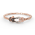 FORCE LARGE HORSESHOE CLASP METAL BRACELET
