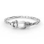 FORCE LARGE HORSESHOE CLASP METAL BRACELET