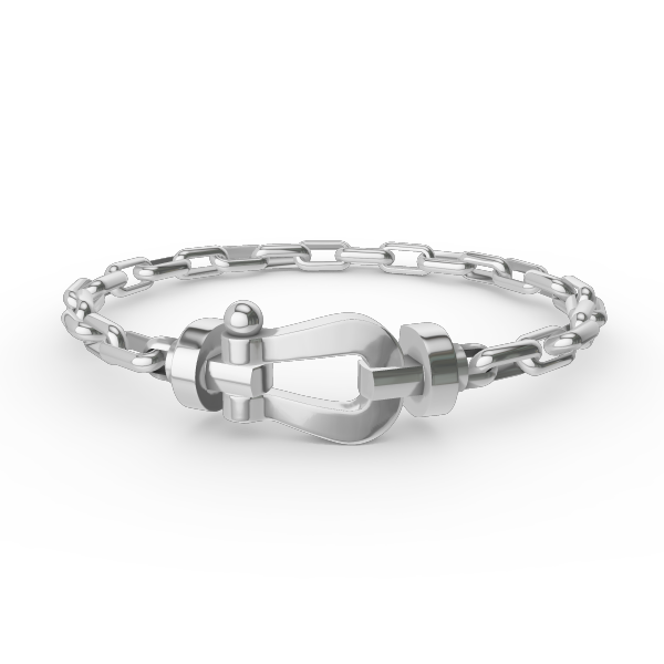 FORCE LARGE HORSESHOE CLASP METAL BRACELET