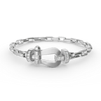 FORCE LARGE HORSESHOE CLASP METAL BRACELET
