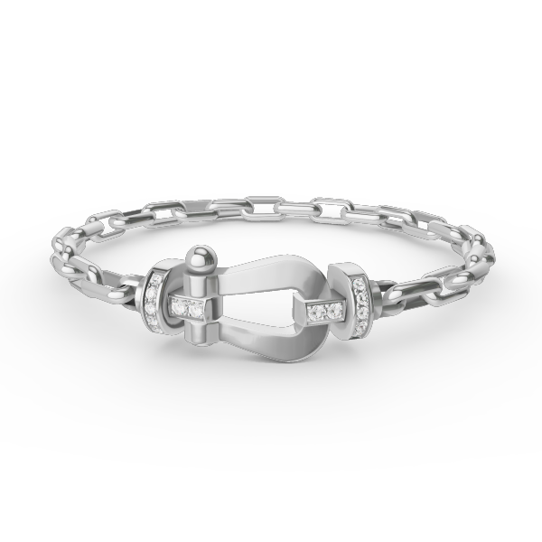 FORCE LARGE HORSESHOE CLASP METAL BRACELET