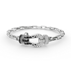 FORCE LARGE HORSESHOE CLASP METAL BRACELET