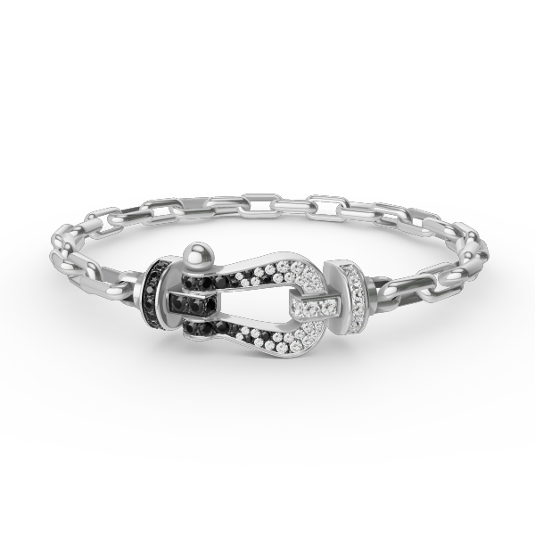 FORCE LARGE HORSESHOE CLASP METAL BRACELET