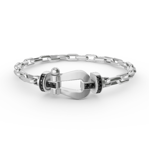 FORCE LARGE HORSESHOE CLASP METAL BRACELET