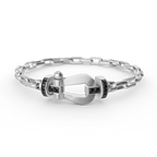 FORCE LARGE HORSESHOE CLASP METAL BRACELET