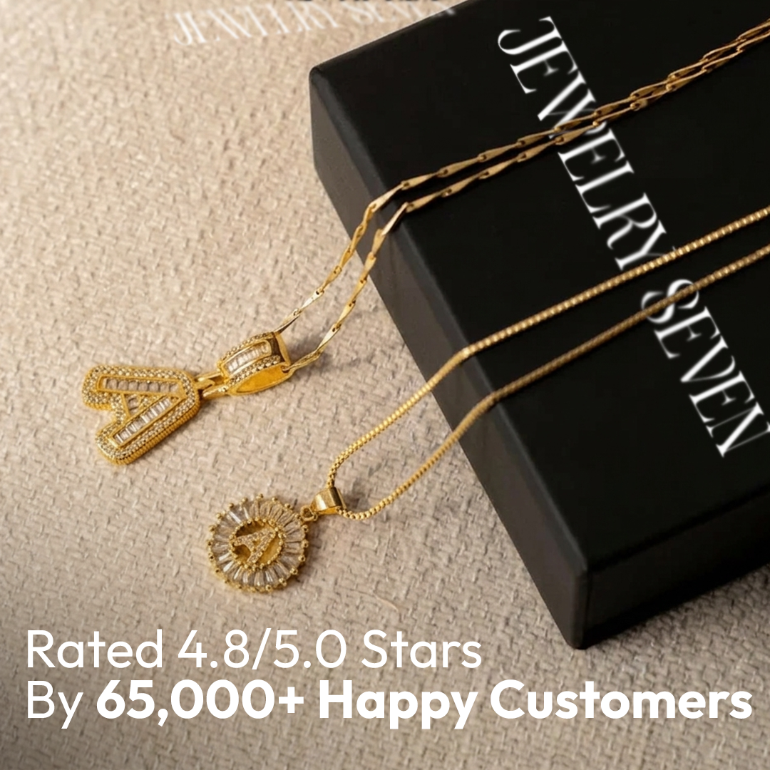 2pc 14k Diamond Letter Initial Necklaces