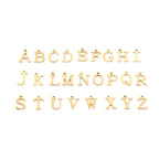 Paperclip Letter Initial Circle Lock Clasp Necklace