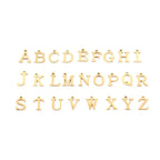 Paperclip Letter Initial Circle Lock Clasp Necklace