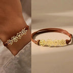 Personalized Birth Flower Bracelet