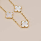 CLOVER WHITE PEARL MOP 5 MOTIF BRACELET COLLECTION