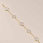 CLOVER WHITE PEARL MOP 5 MOTIF BRACELET COLLECTION