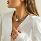 Posh Multi Layered Chain Ball Necklace and Bracelet