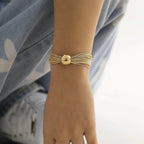 Posh Multi Layered Chain Ball Necklace and Bracelet