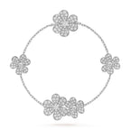 FRIVOLE SILVER 5 FLOWERS BRACELET VIP