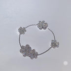 FRIVOLE SILVER 5 FLOWERS BRACELET VIP
