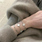 CLOVER White Bracelet - Elegant Everyday Accessory