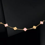 CLOVER 5 MOTIFS PINK MOP BRACELET COLLECTION
