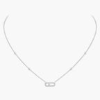 Mollyanne Diamanté Uno Necklace in Silver – Exclusive